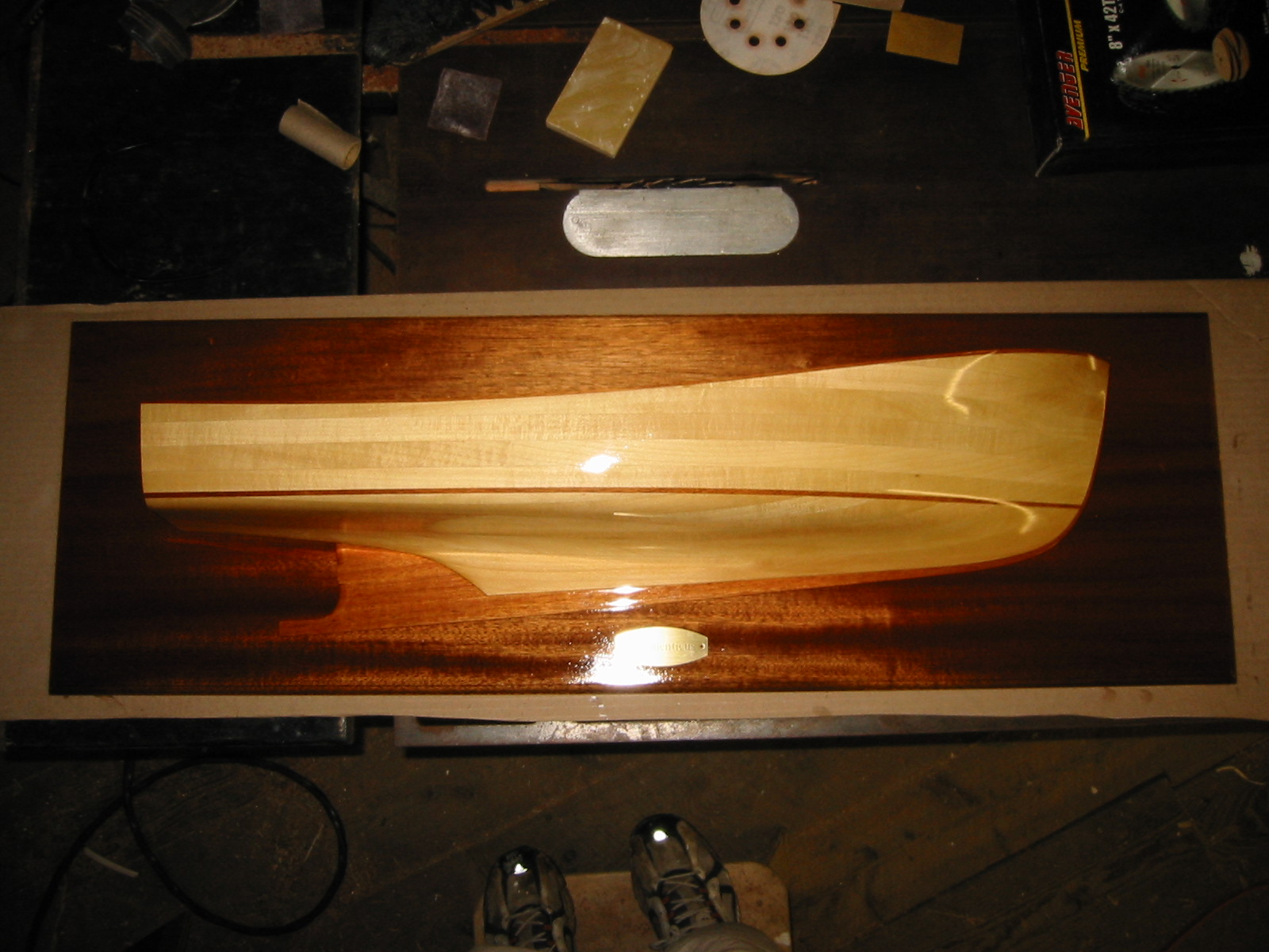 Agamenticus half hull model finished