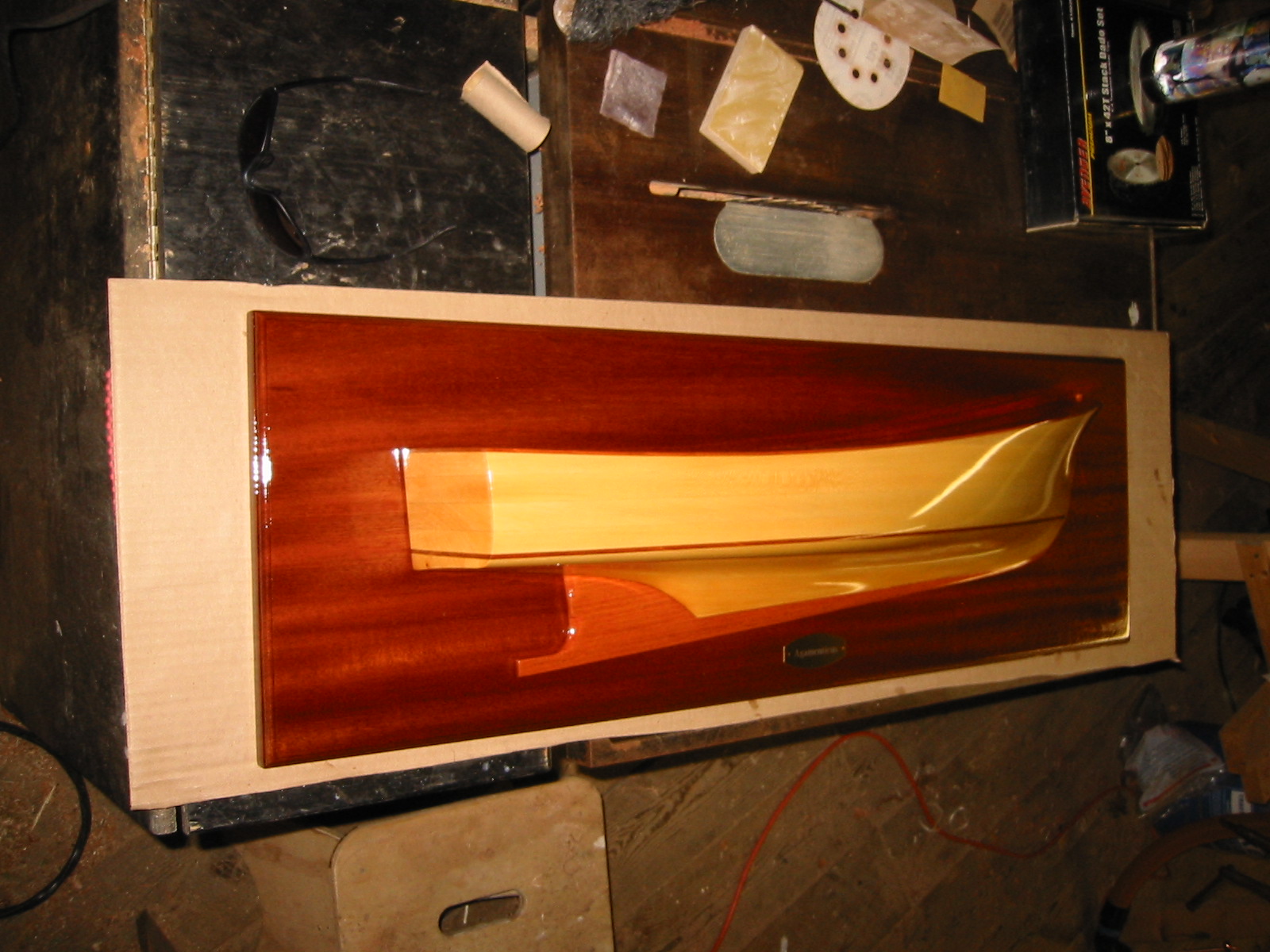 Agamenticus half model in the shop